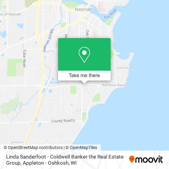 Linda Sanderfoot - Coldwell Banker the Real Estate Group map