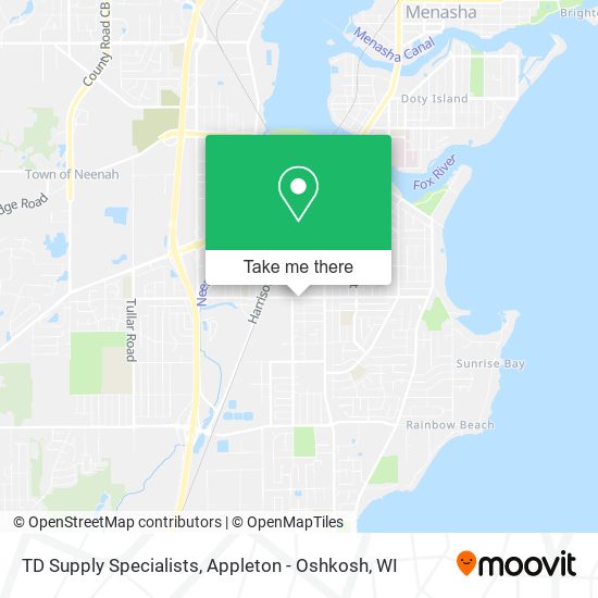 TD Supply Specialists map