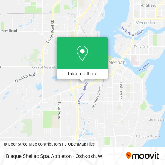 Blaque Shellac Spa map