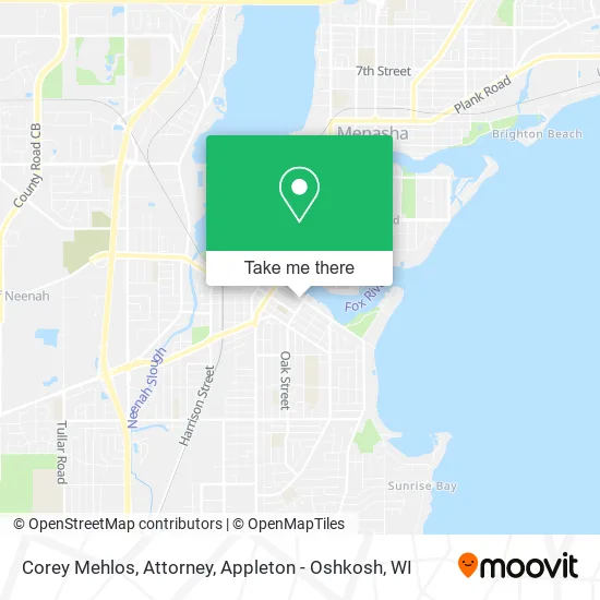 Corey Mehlos, Attorney map