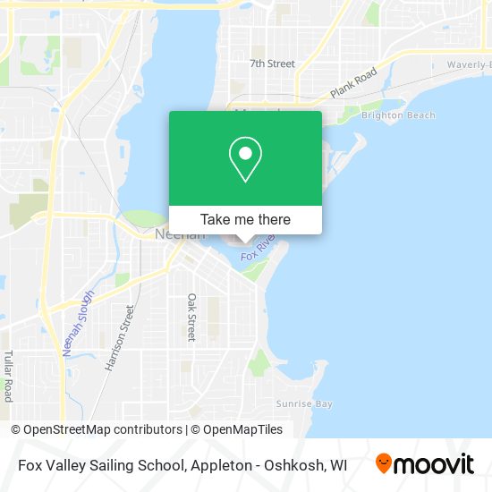 Fox Valley Sailing School map