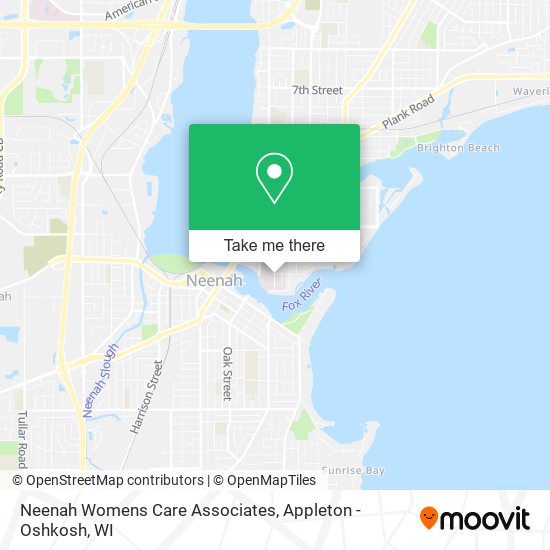 Mapa de Neenah Womens Care Associates