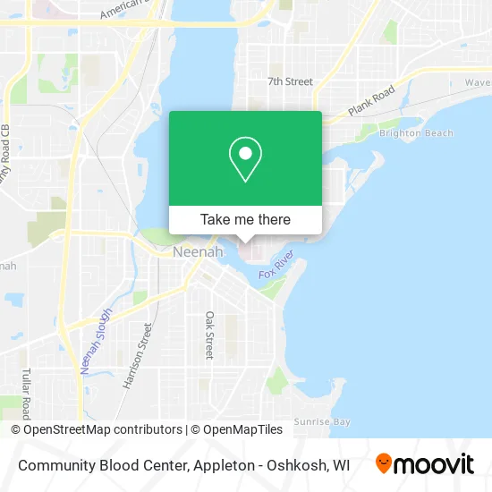 Community Blood Center map