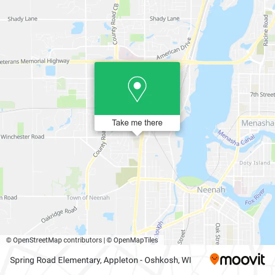 Spring Road Elementary map