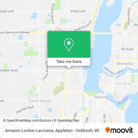 Amazon Locker-Lacrosse map