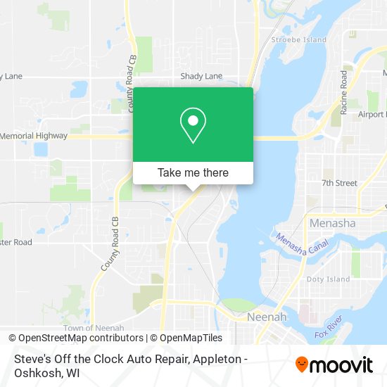 Steve's Off the Clock Auto Repair map