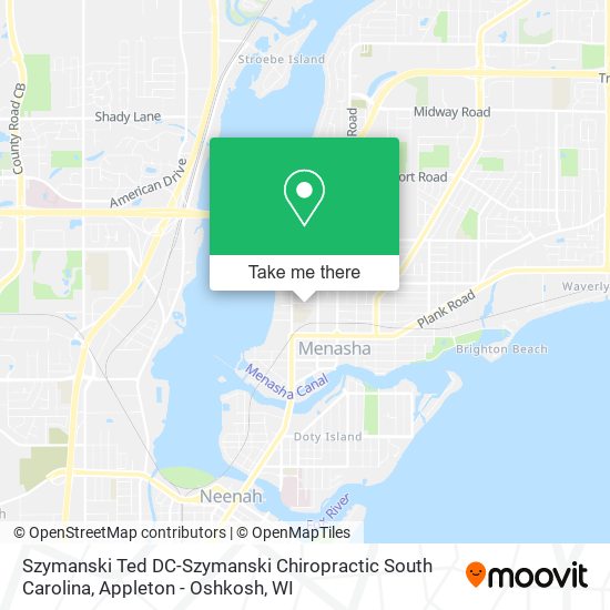 Szymanski Ted DC-Szymanski Chiropractic South Carolina map