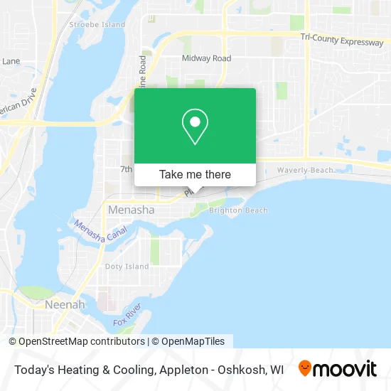 Today's Heating & Cooling map