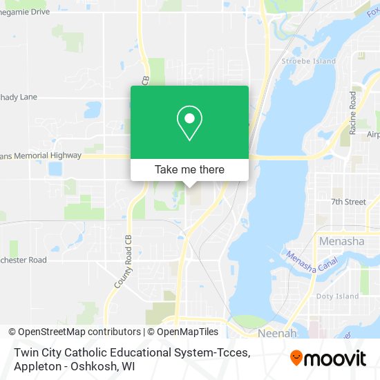 Twin City Catholic Educational System-Tcces map