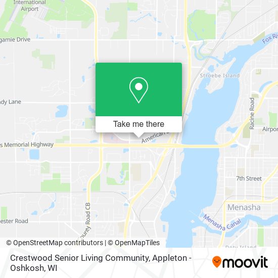 Mapa de Crestwood Senior Living Community