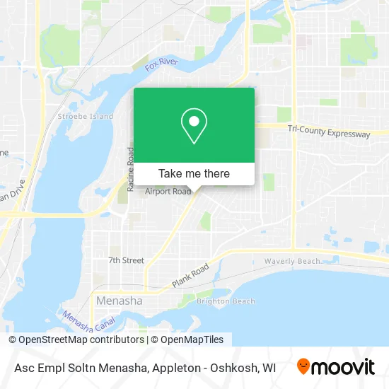Asc Empl Soltn Menasha map