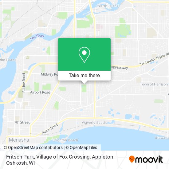 Mapa de Fritsch Park, Village of Fox Crossing