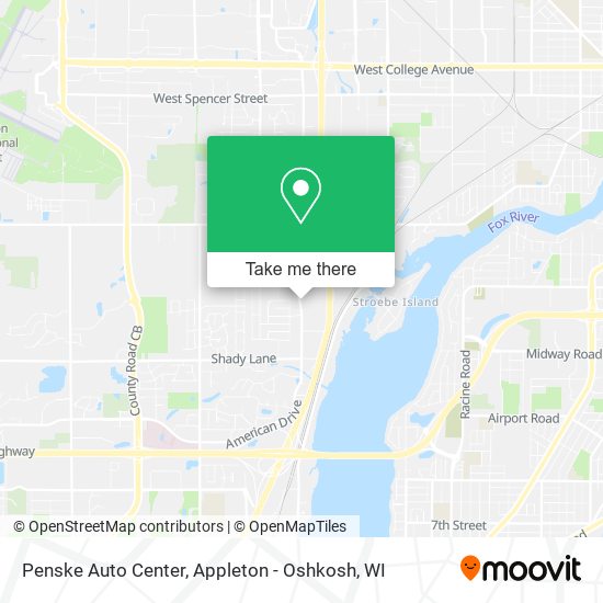 Mapa de Penske Auto Center
