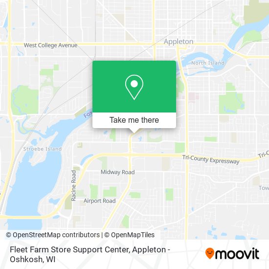 Mapa de Fleet Farm Store Support Center