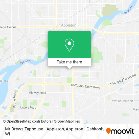 Mr Brews Taphouse - Appleton map