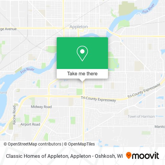 Classic Homes of Appleton map