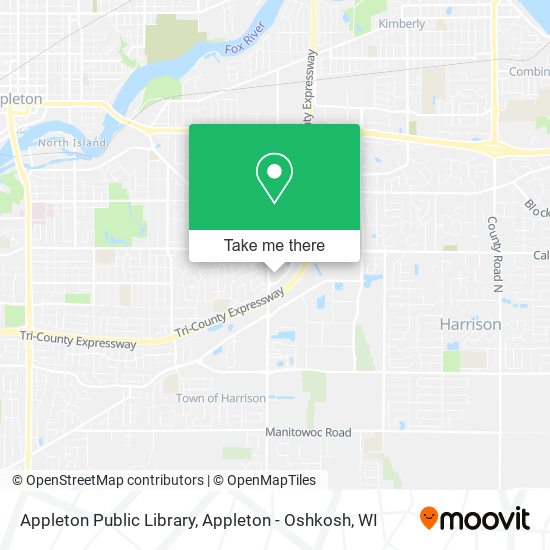 Appleton Public Library map