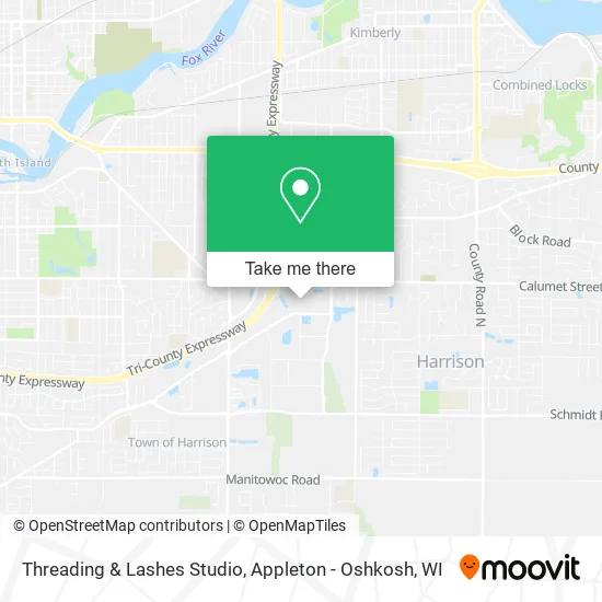 Threading & Lashes Studio map