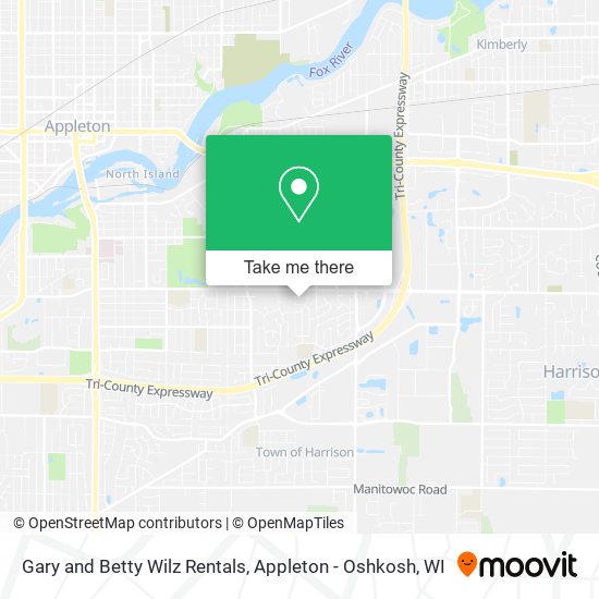 Gary and Betty Wilz Rentals map