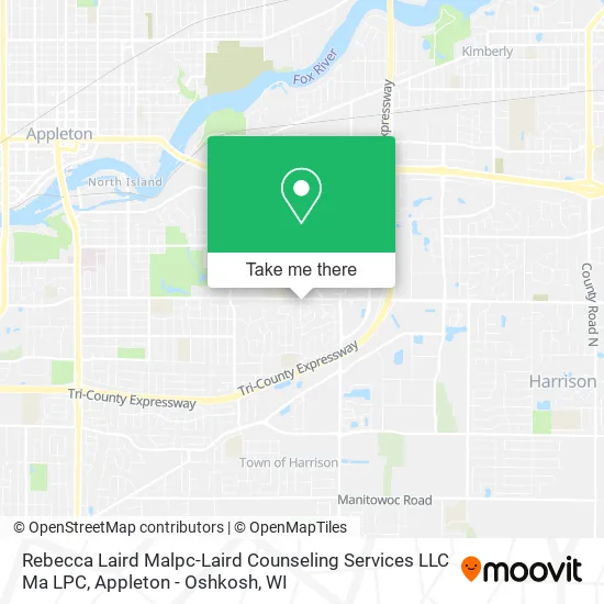 Rebecca Laird Malpc-Laird Counseling Services LLC Ma LPC map