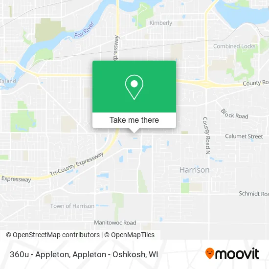 360u - Appleton map
