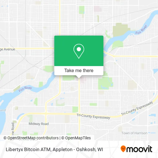 Mapa de Libertyx Bitcoin ATM