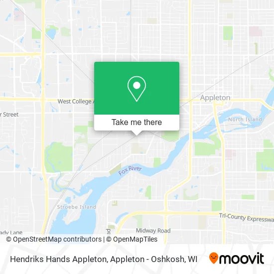 Hendriks Hands Appleton map