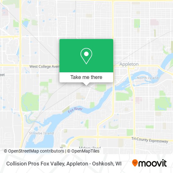 Collision Pros Fox Valley map