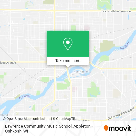 Mapa de Lawrence Community Music School