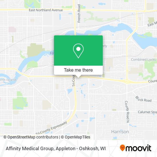 Mapa de Affinity Medical Group
