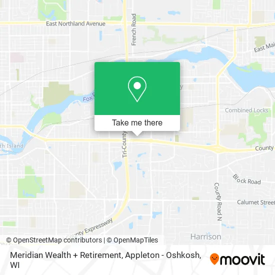 Meridian Wealth + Retirement map