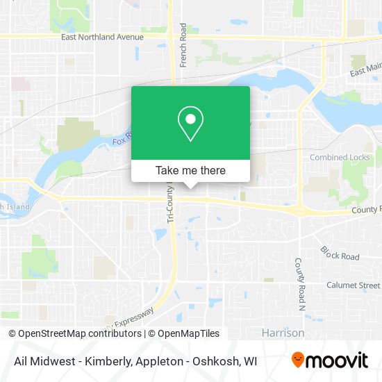Mapa de Ail Midwest - Kimberly