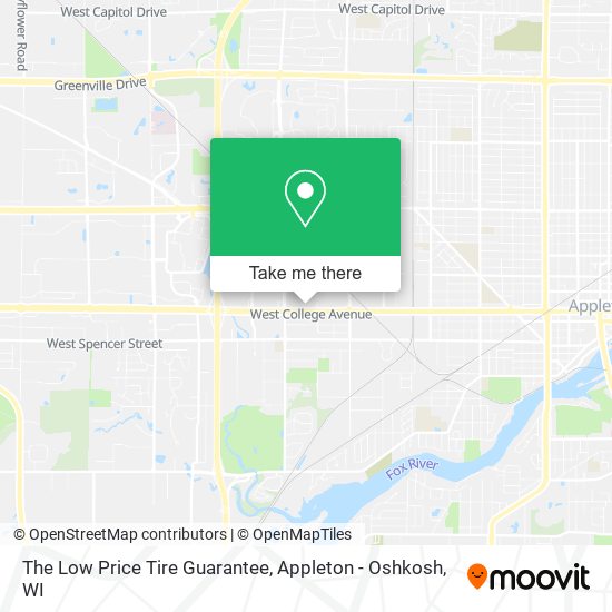 Mapa de The Low Price Tire Guarantee