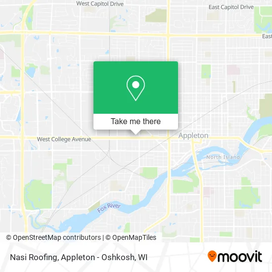 Mapa de Nasi Roofing