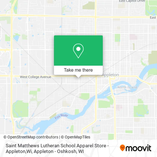 Saint Matthews Lutheran School Apparel Store - Appleton,Wi map