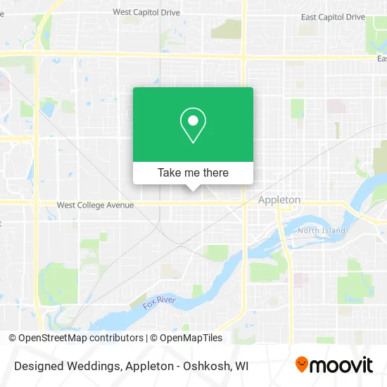 Mapa de Designed Weddings