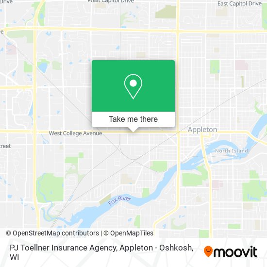 Mapa de PJ Toellner Insurance Agency