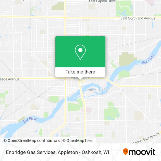 Mapa de Enbridge Gas Services