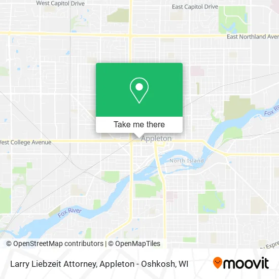 Mapa de Larry Liebzeit Attorney