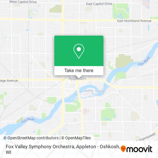 Fox Valley Symphony Orchestra map