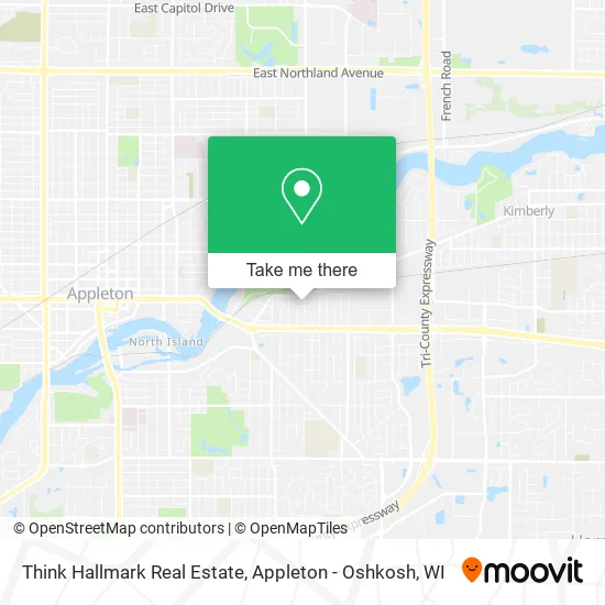 Think Hallmark Real Estate map