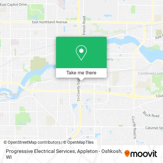 Progressive Electrical Services map