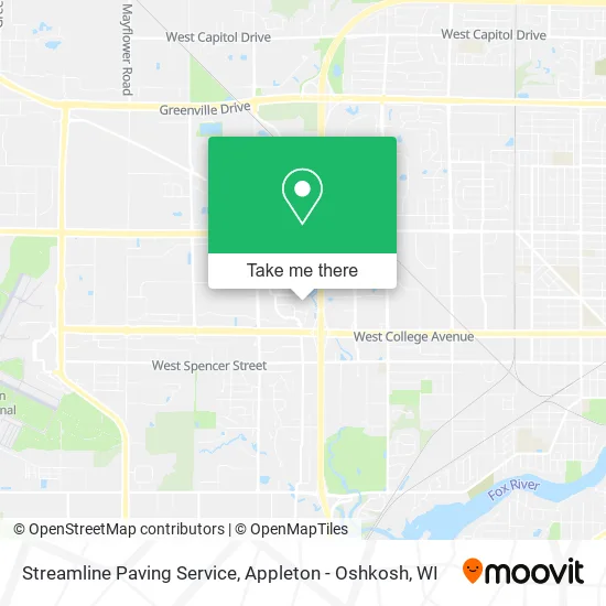 Streamline Paving Service map