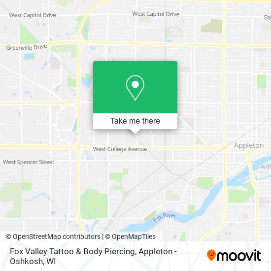 Mapa de Fox Valley Tattoo & Body Piercing