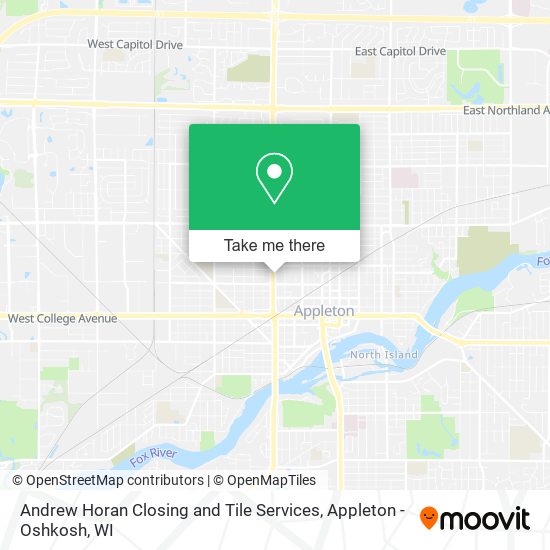 Andrew Horan Closing and Tile Services map