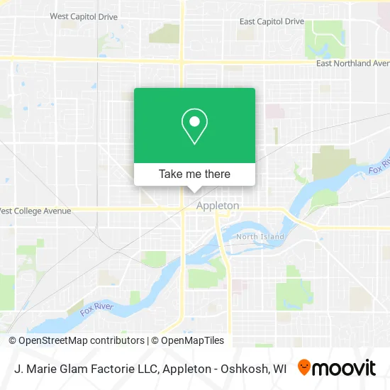 Mapa de J. Marie Glam Factorie LLC
