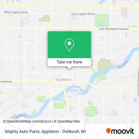 Mighty Auto Parts map