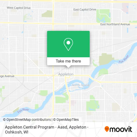Appleton Central Program - Aasd map