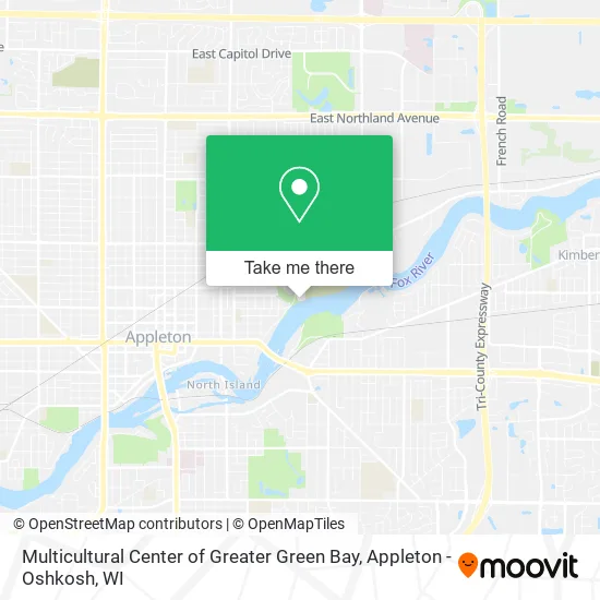 Multicultural Center of Greater Green Bay map