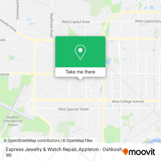 Mapa de Express Jewelry & Watch Repair